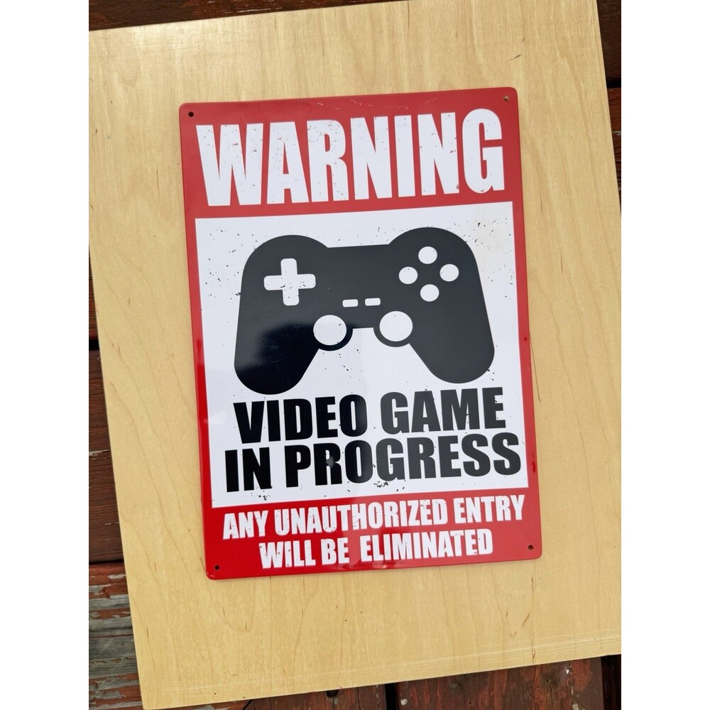 Video Game Metal Sign - Picture 4 of 6